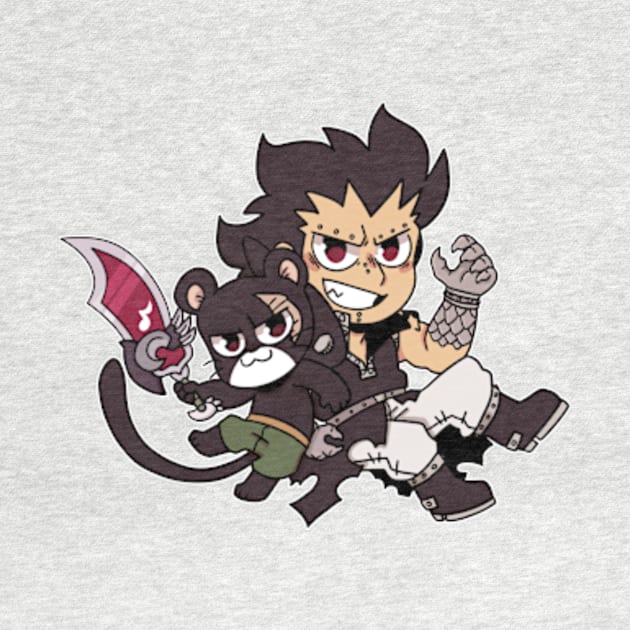 Gajeel and Lily by Dragnoodles